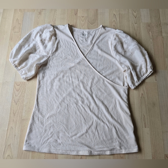 Torrid Super Soft Ribbed Wrap Front Top Size 2 - Picture 2 of 8